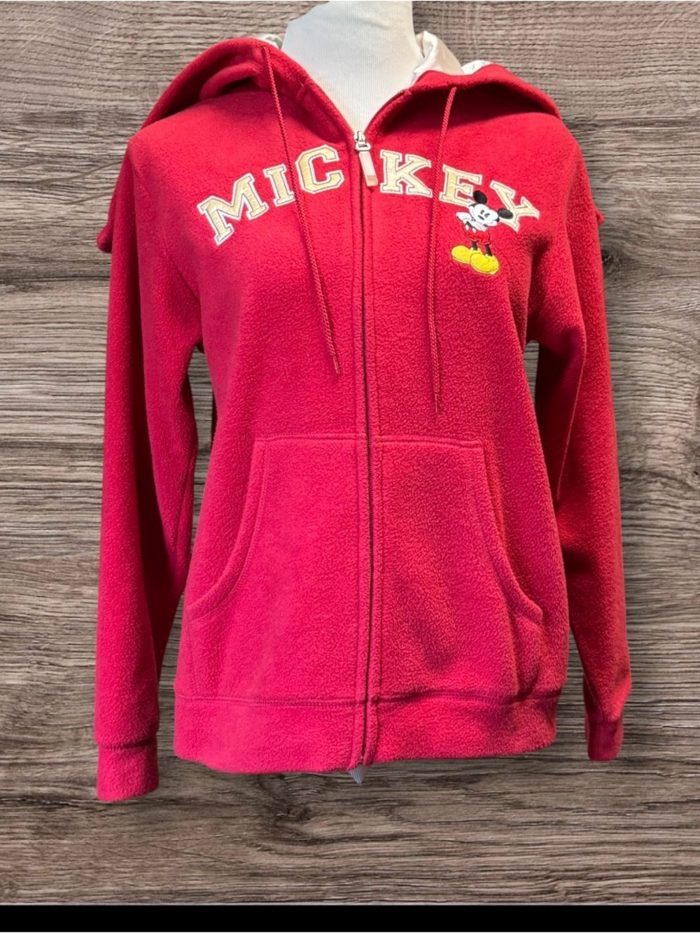 EUC Vintage Mickey Mouse Disney Zip Up Jacket size S